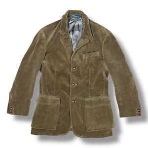 Vtg  Polo Ralph Lauren Corduroy 3 Button Sport Blazer Jacket Classic Preppy Sz L